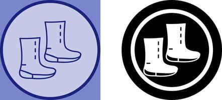 Unique Boots Icon Design vector