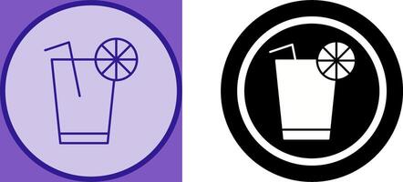 Unique Lemon Juice Icon Design vector