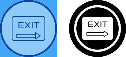 Unique Exit Icon Design vector