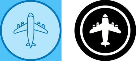 Flying Airplane Icon Design vector