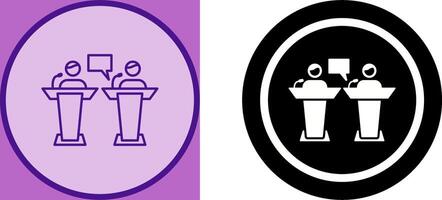 Debate Icon Design vector