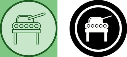 Tank Exhibit Icon Design vector