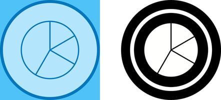 diseño de icono de gráfico circular vector