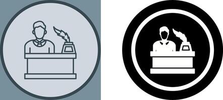 magistrate Icon Design vector