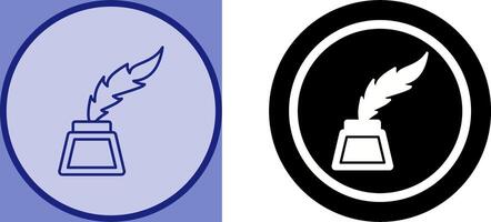 Inkwell Icon Design vector