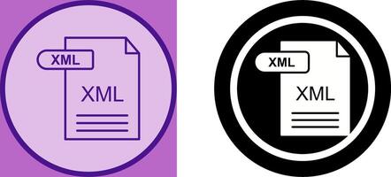 xml icono diseño vector