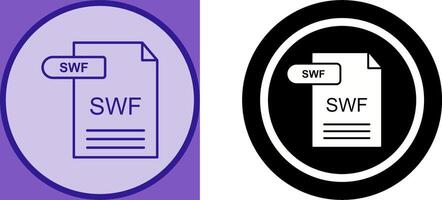 SWF Icon Design vector