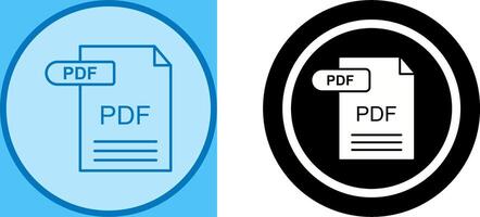 PDF Icon Design vector