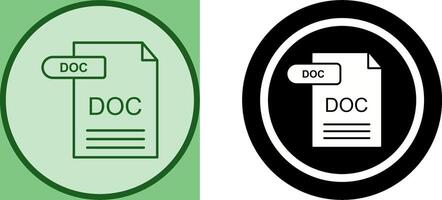 DOC Icon Design vector
