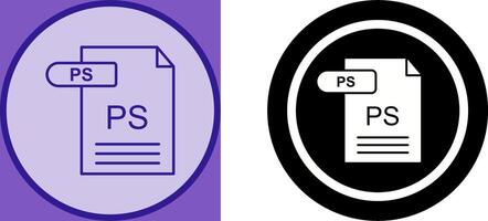 PS Icon Design vector