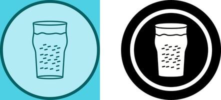 medio litro de cerveza icono diseño vector