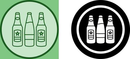 Beer Bottles Icon Design vector