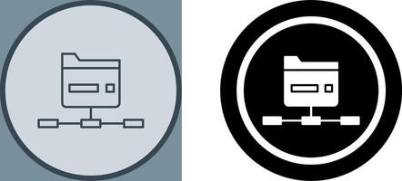 Network Folder Icon Design vector