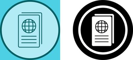 Global Report Icon Design vector