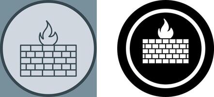 Firewall Icon Design vector