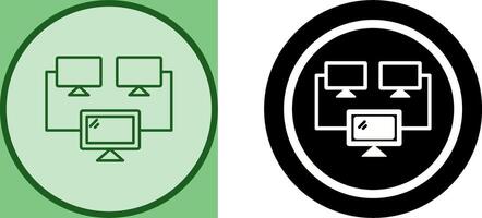Connected Systems Icon Design vector