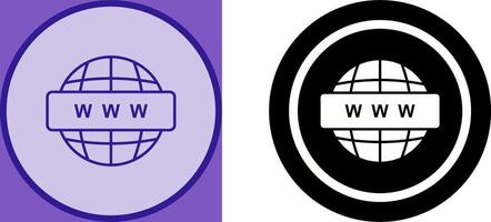 World Wide Web Icon Design vector
