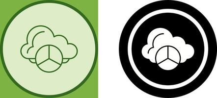 Pie Chart Icon Design vector