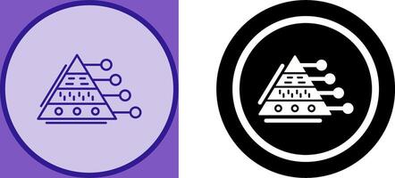 Pyramid Graph Icon Design vector
