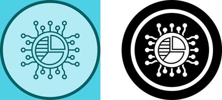 diseño de icono de gráfico circular vector