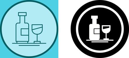 Wine Bottle Icon Design vector