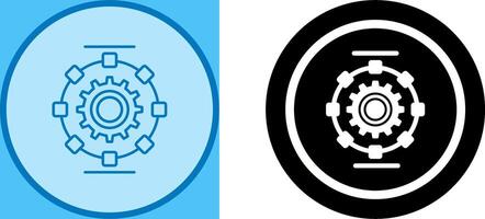 Automated Process Icon Design vector