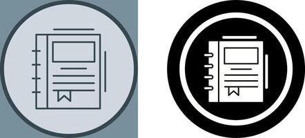 Spring Notebook Icon Design vector