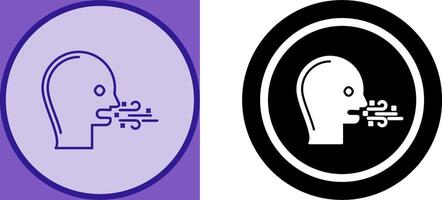 Bad Breath Icon Design vector