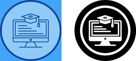 Online Learning Icon Design vector