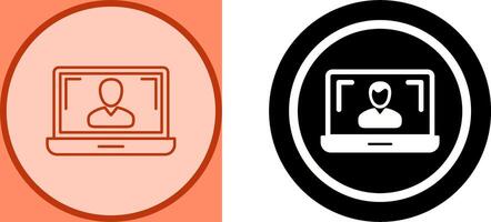 Online Lesson Icon Design vector
