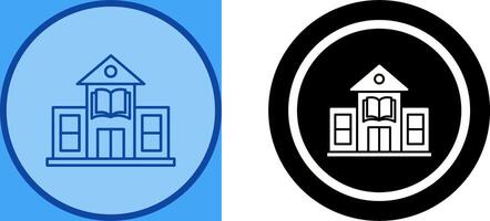 Library Building Icon Design vector