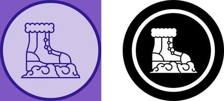 Snow Boots Icon Design vector