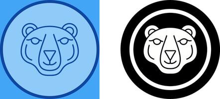 diseño de icono de oso polar vector