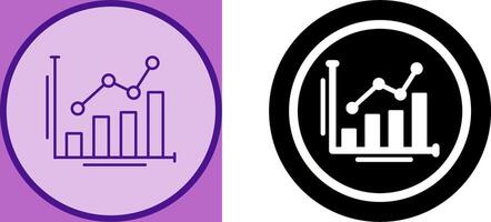 Bar Chart Icon Design vector