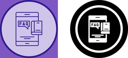 Faq Icon Design vector