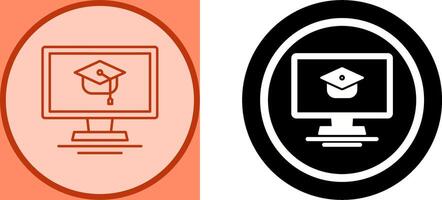 Online Course Icon Design vector
