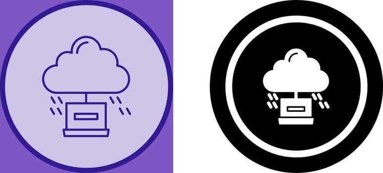 Cloud Computing Icon Design vector