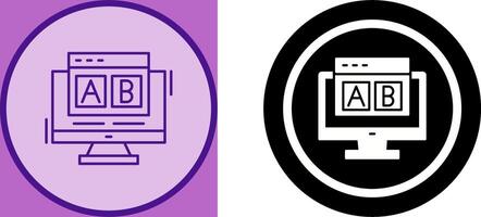 AB Testing Icon Design vector