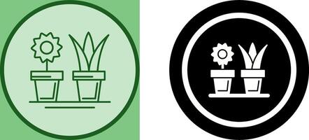 casa plantas icono diseño vector