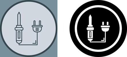 Soldering Iron Icon Design vector