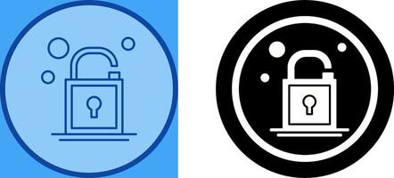 Open Lock Icon Design vector