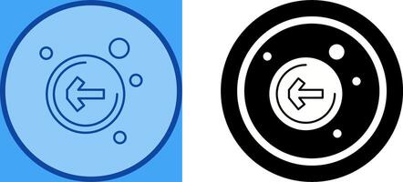Left Arrow Icon Design vector