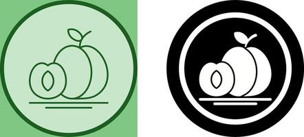 Apricot Icon Design vector