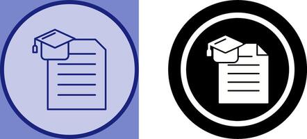 Degree Icon Design vector