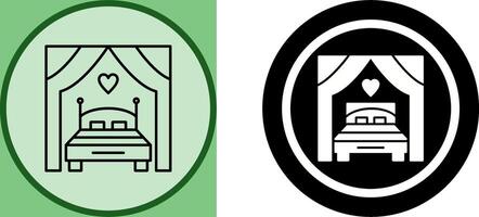 Bed Icon Design vector