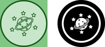 Saturn Icon Design vector