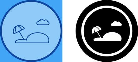 Beach Icon Design vector