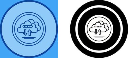 Cloud Data Icon Design vector