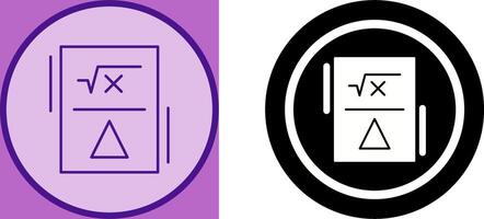 Formula Icon Design vector