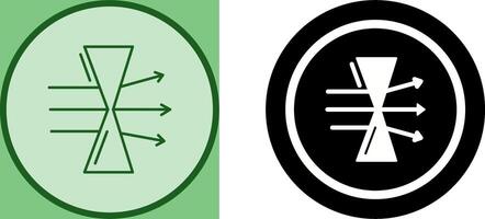 Dispersion Icon Design vector